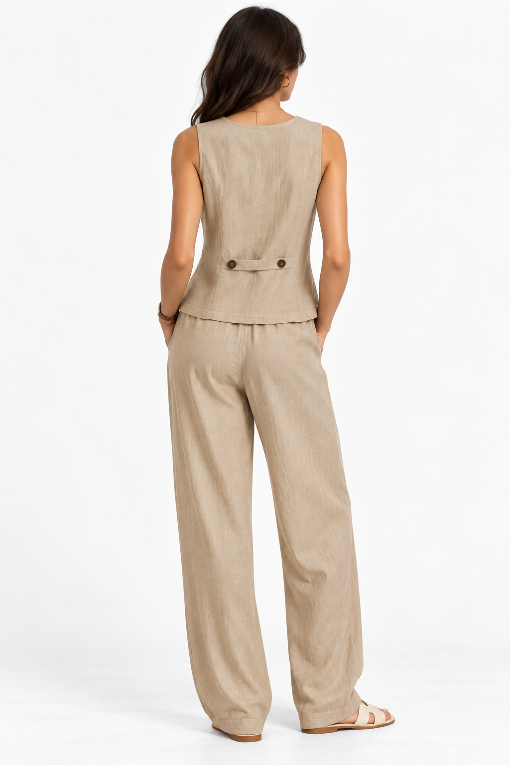 Nerissa – Tailored Linen Two-Piece Set