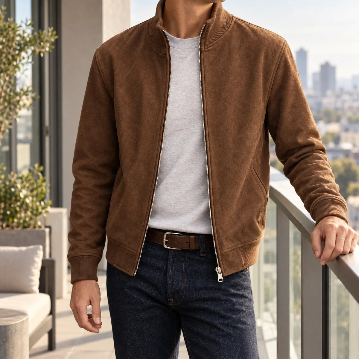 Oliver  - Men's Suede-Look Jacket