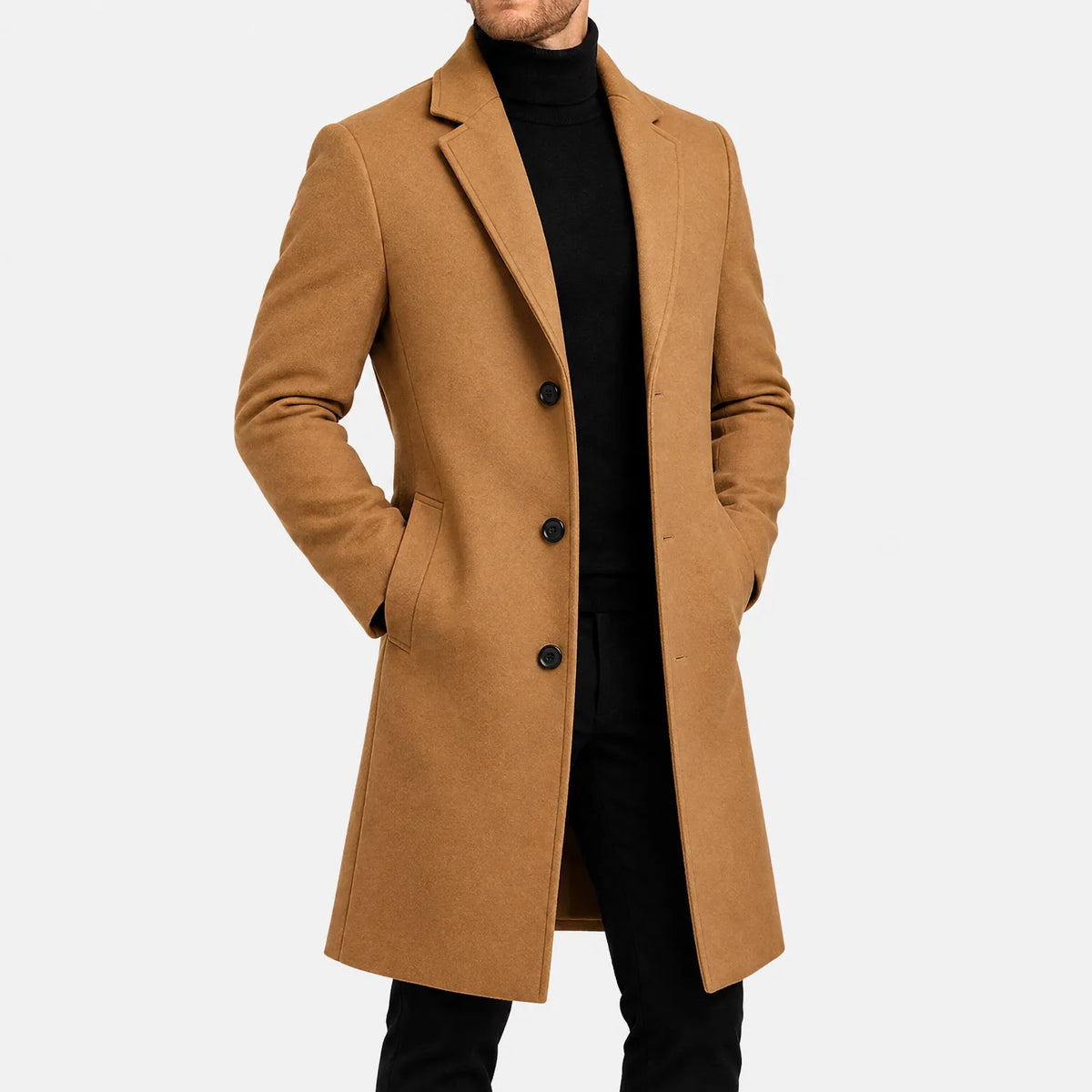Perry  - Men's Mid-Length Casual Overcoat