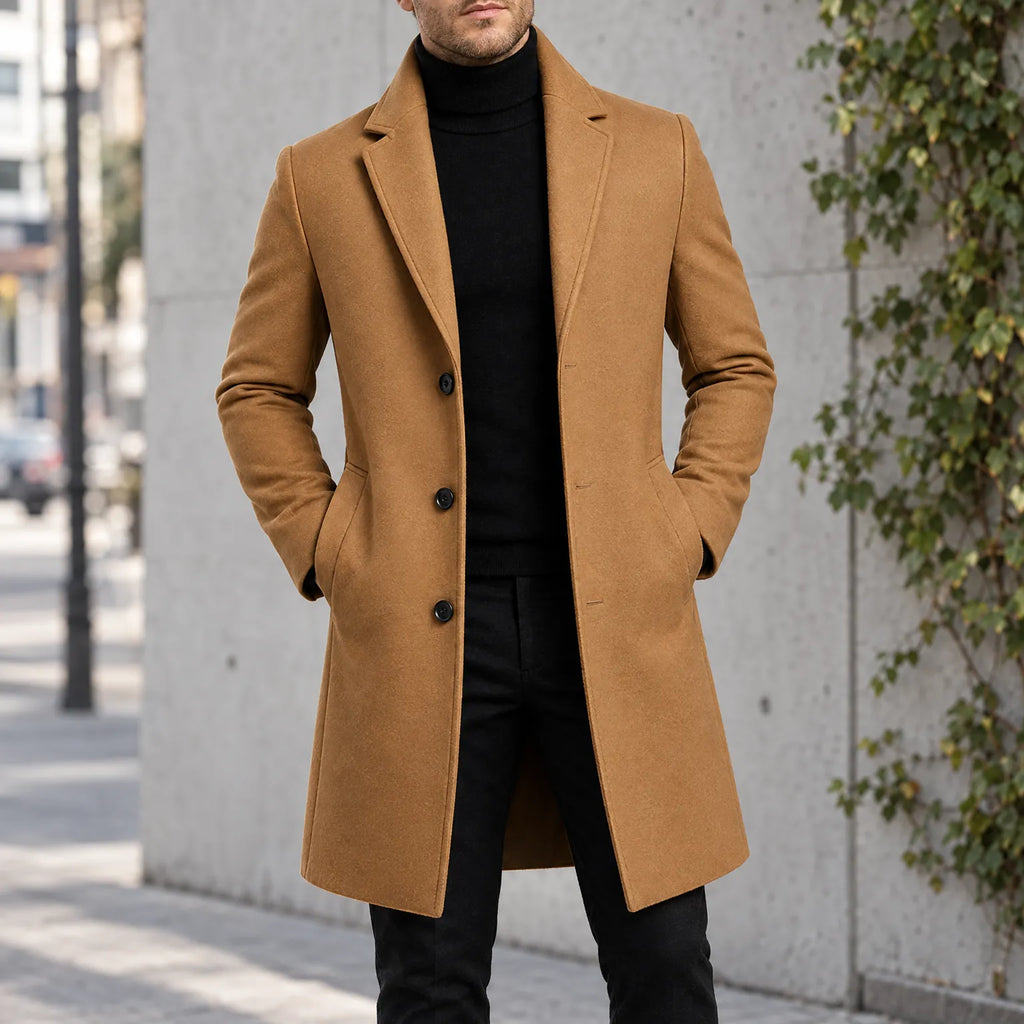 Perry  - Men's Mid-Length Casual Overcoat