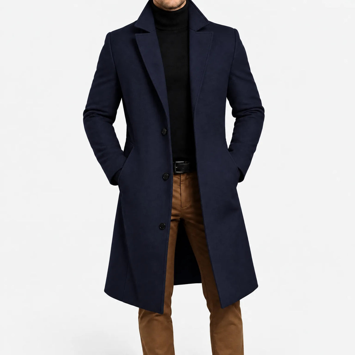 Perry  - Men's Mid-Length Casual Overcoat