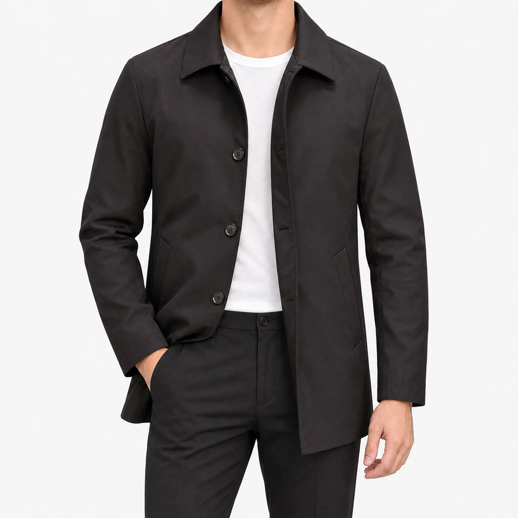 Raymond  - Classic Collared Mid Length Jacket