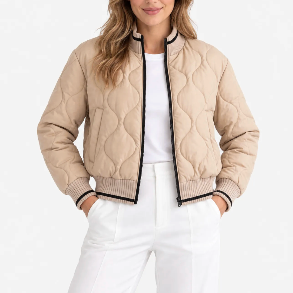 Lois  - Quilted Casual Women's Bomber Jacket