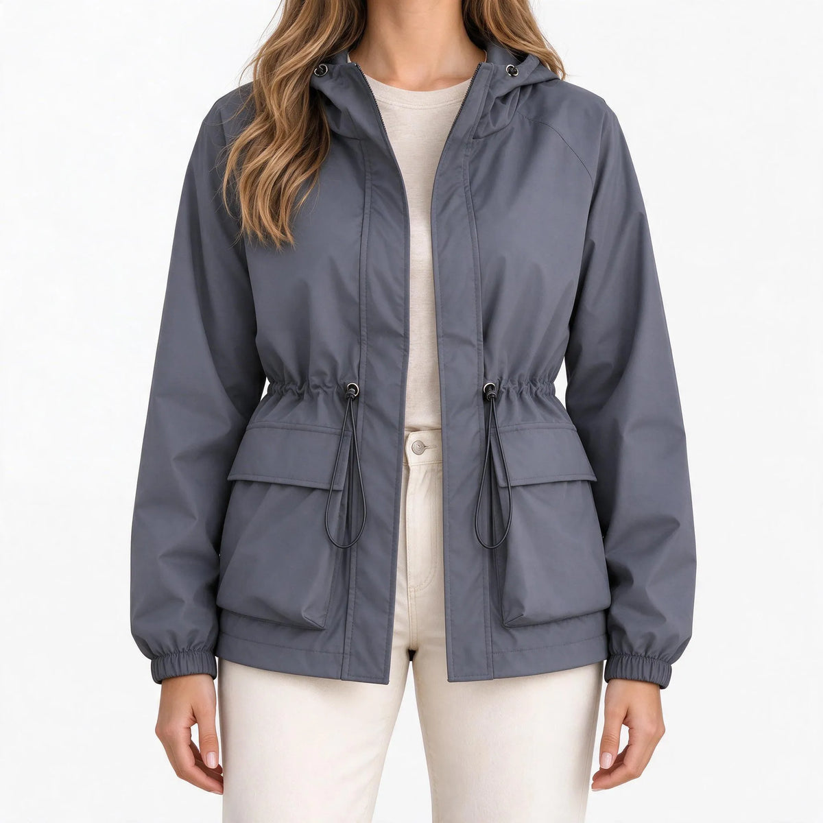 Sonja  - Hooded Windbreaker Rain Jacket