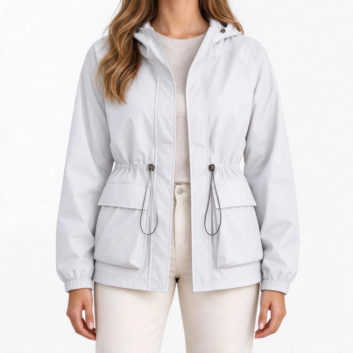 Sonja  - Hooded Windbreaker Rain Jacket