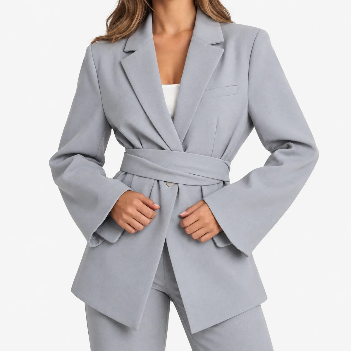 Sonya  - Tailored Belted Blazer Jacket