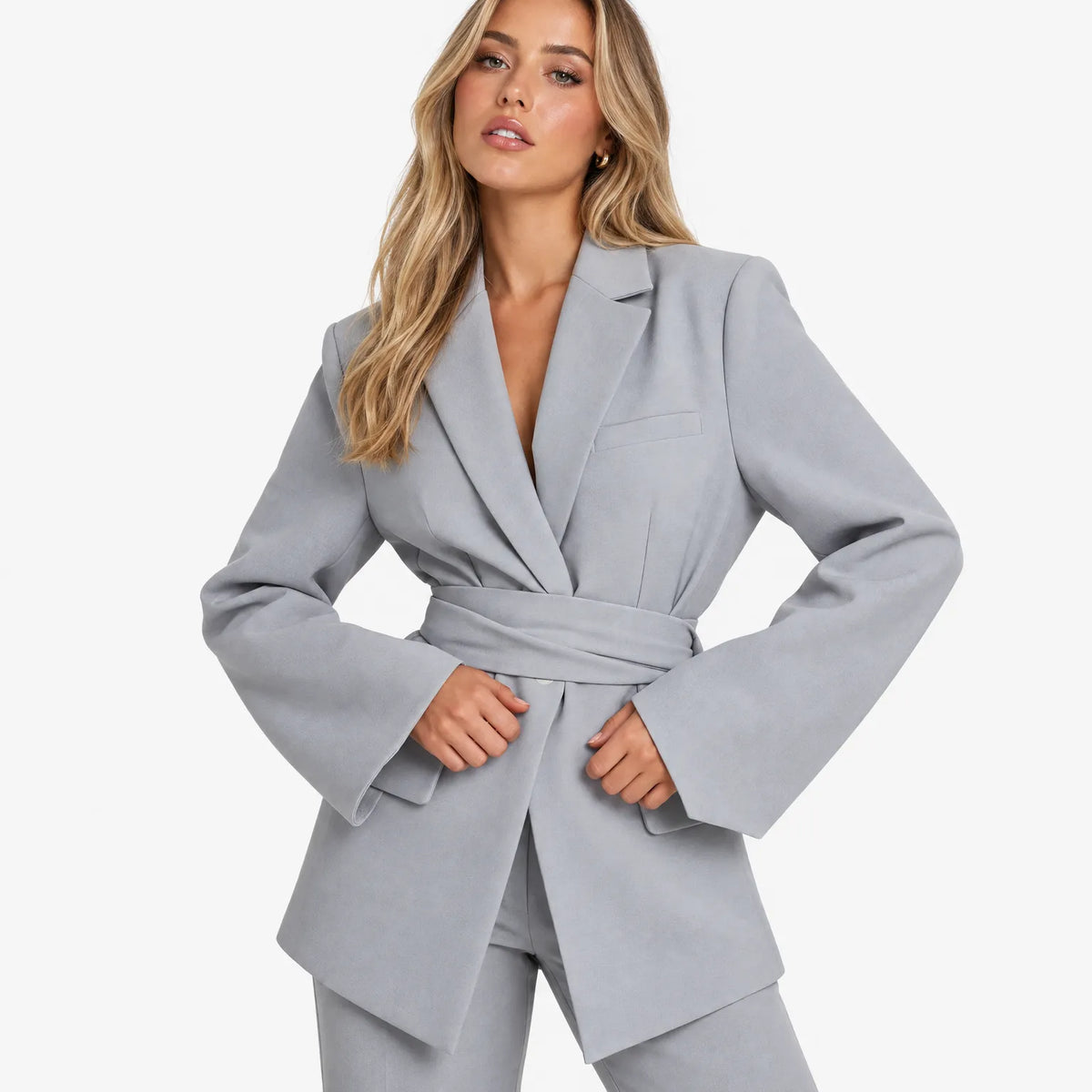 Sonya  - Tailored Belted Blazer Jacket