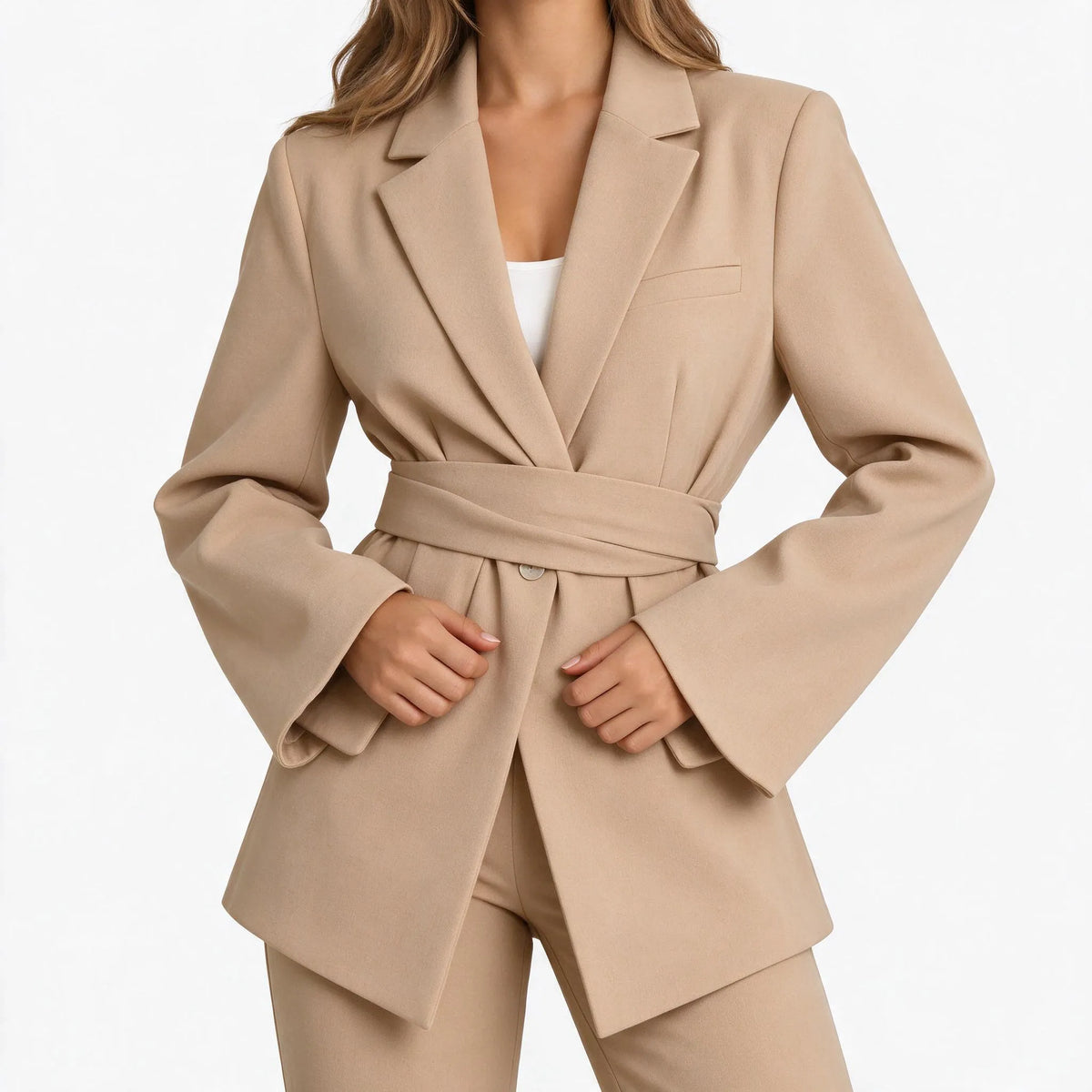 Sonya  - Tailored Belted Blazer Jacket