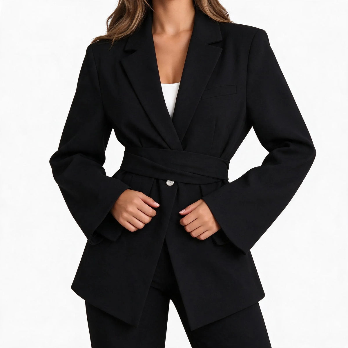 Sonya  - Tailored Belted Blazer Jacket