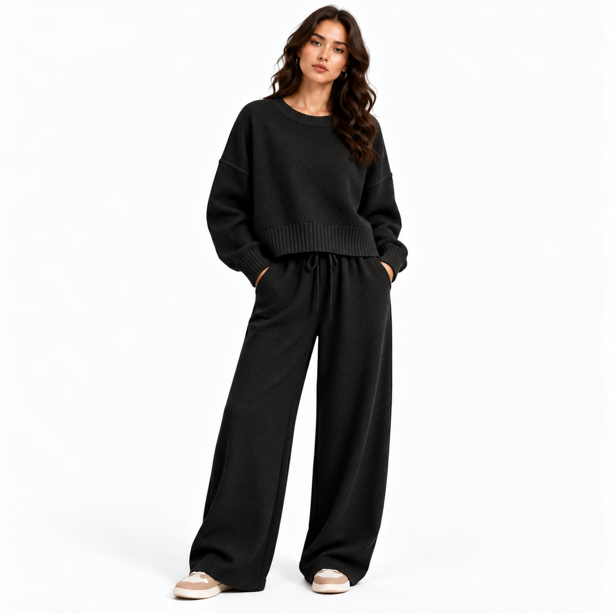 Soraya – Textured Knit Two-Piece Set