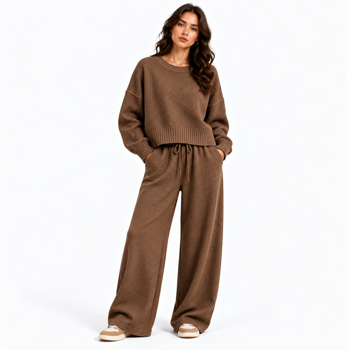 Soraya – Textured Knit Two-Piece Set