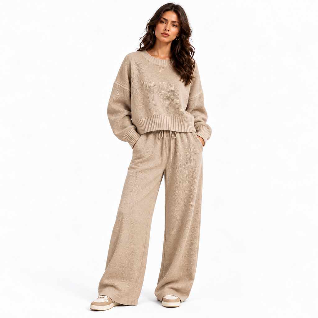 Soraya – Textured Knit Two-Piece Set