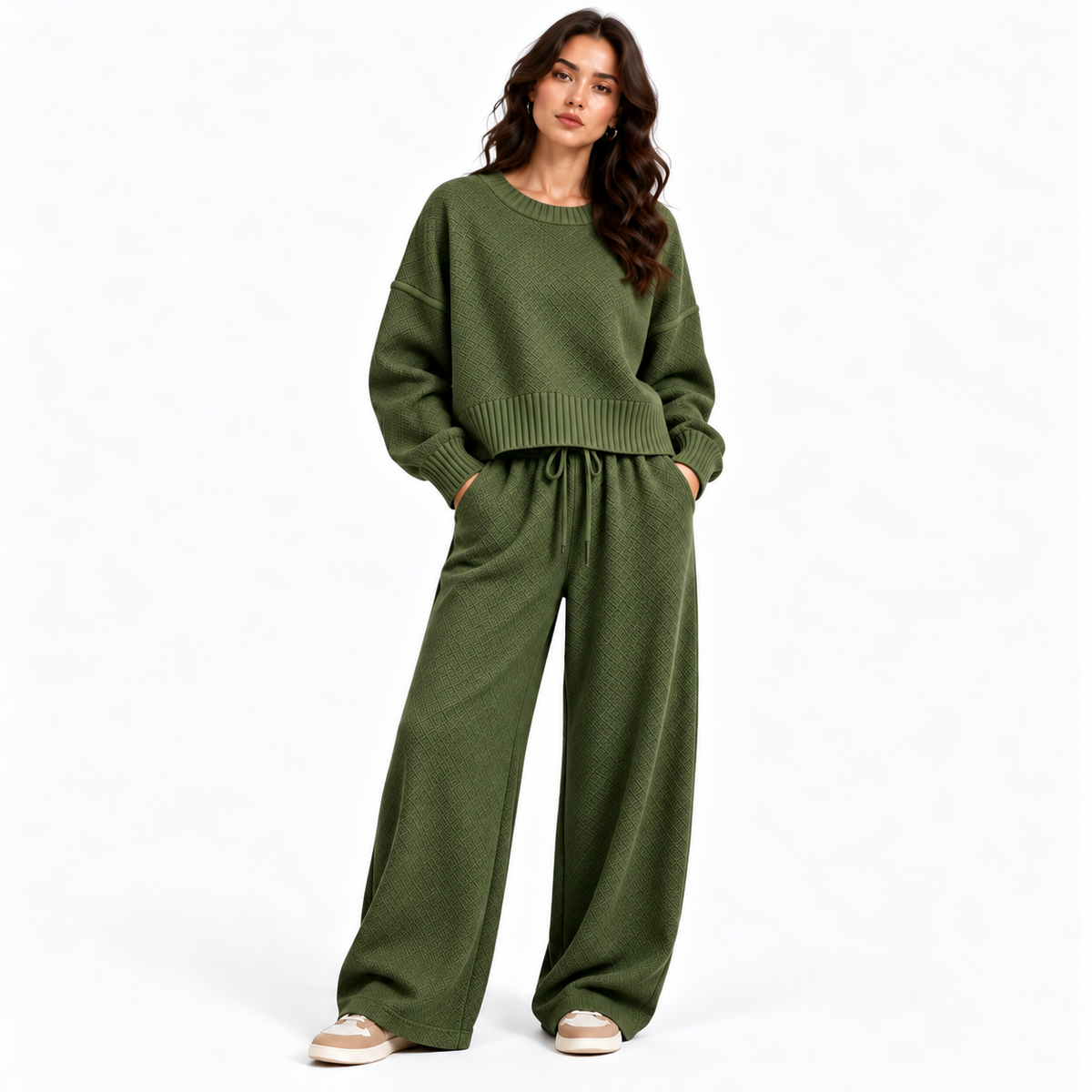 Soraya – Textured Knit Two-Piece Set