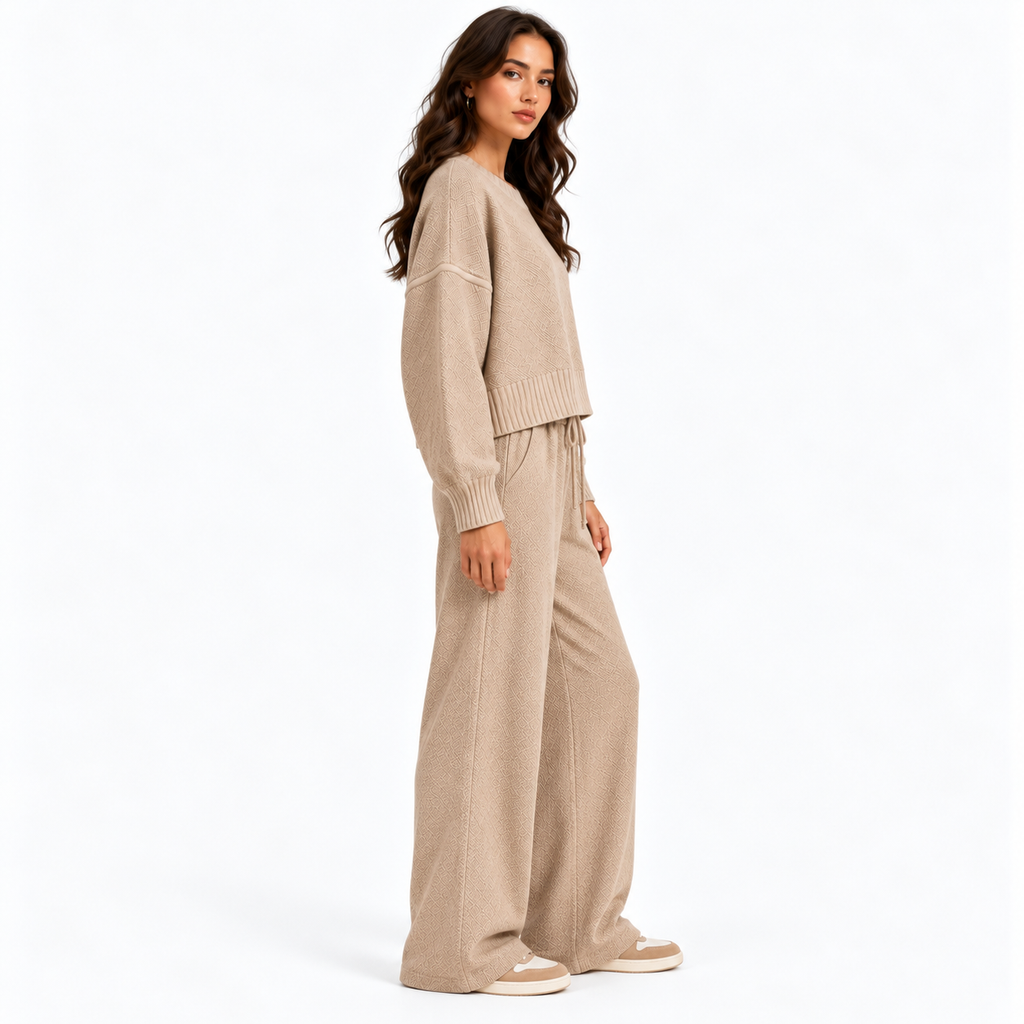 Soraya – Textured Knit Two-Piece Set