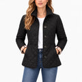 Teri  - Diamond Quilted Button Front Jacket