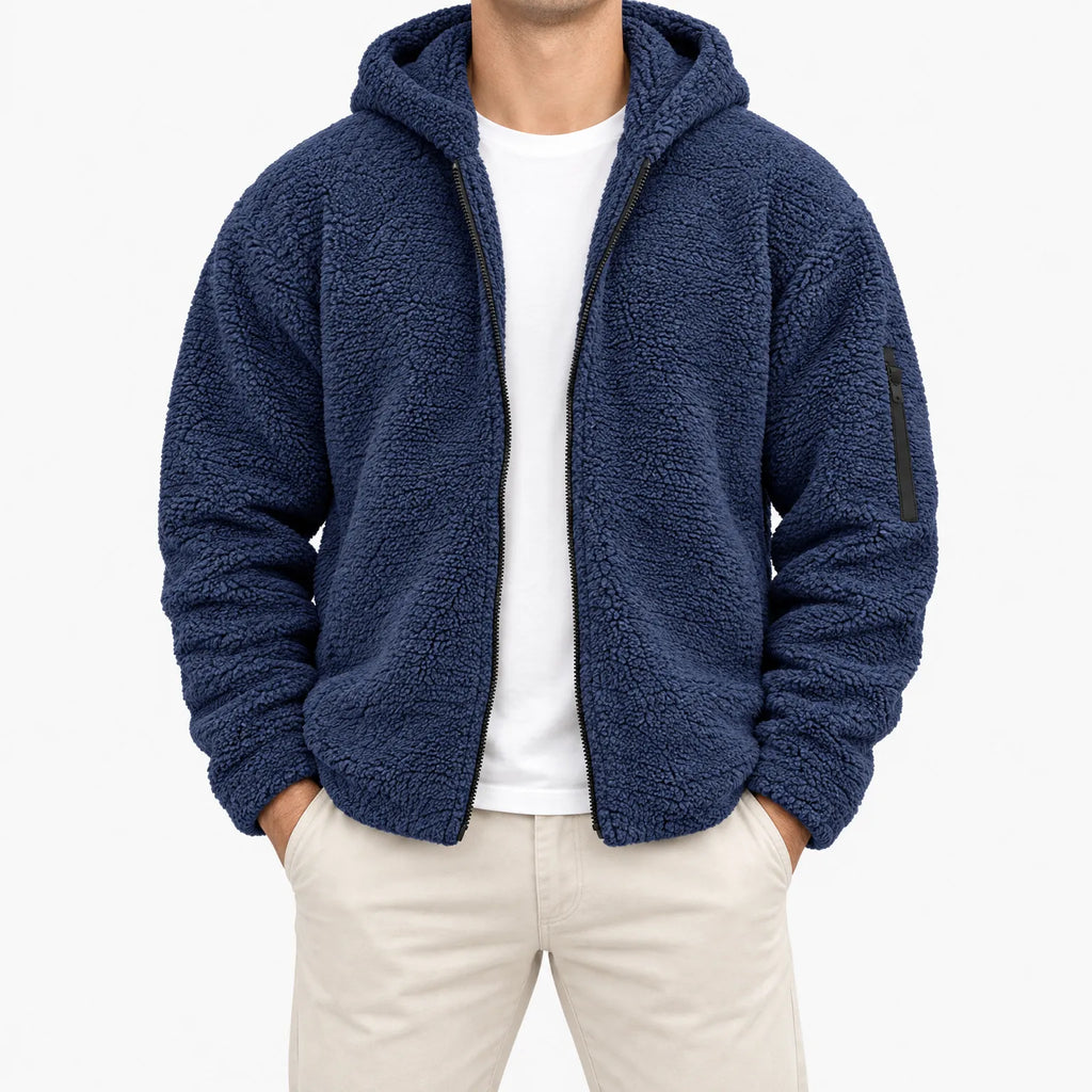 Terry  - Hooded Full-Zip Casual Winter Jacket