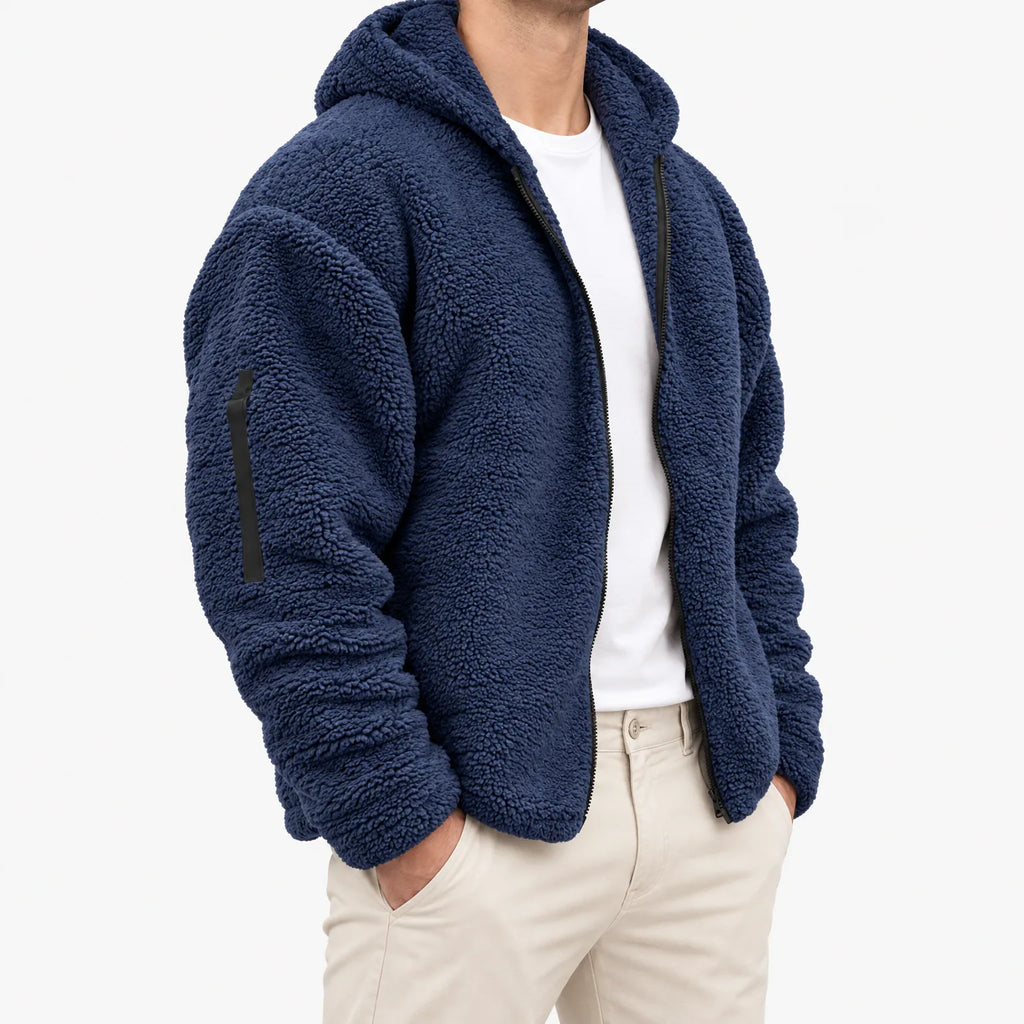 Terry  - Hooded Full-Zip Casual Winter Jacket