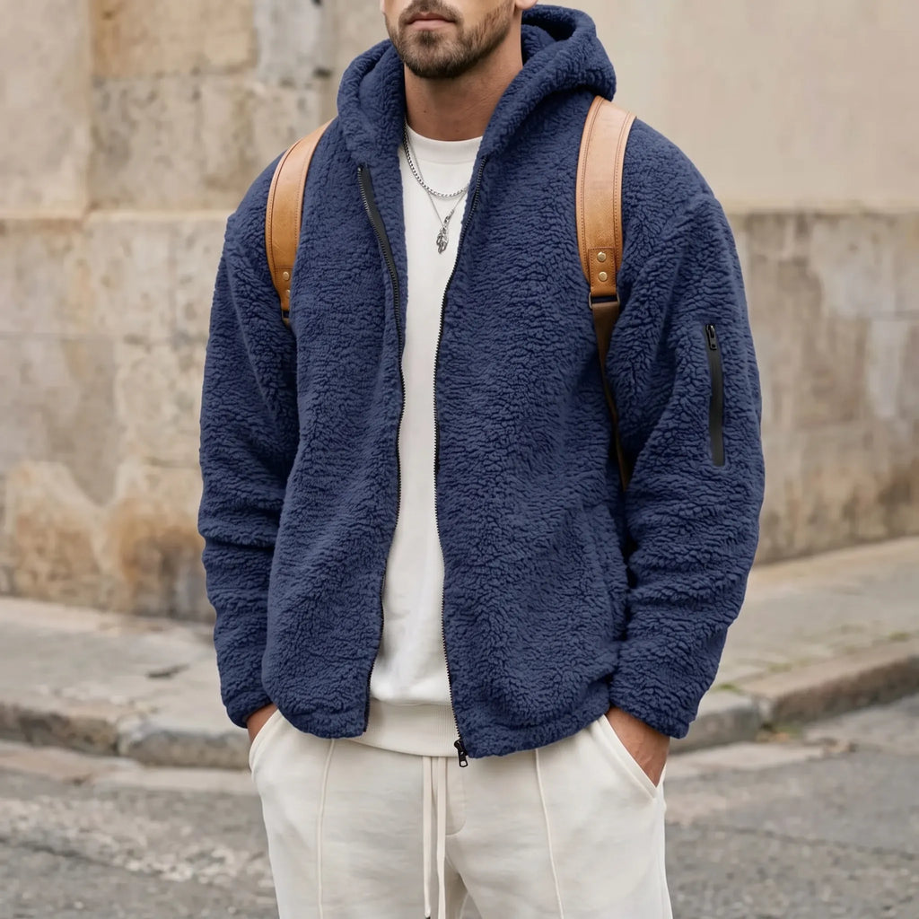 Terry  - Hooded Full-Zip Casual Winter Jacket