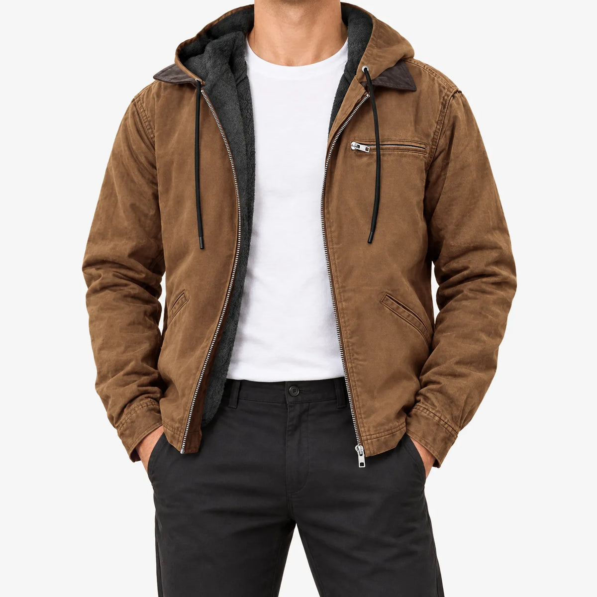 Timothy  - Men's Casual Hooded Zip Jacket