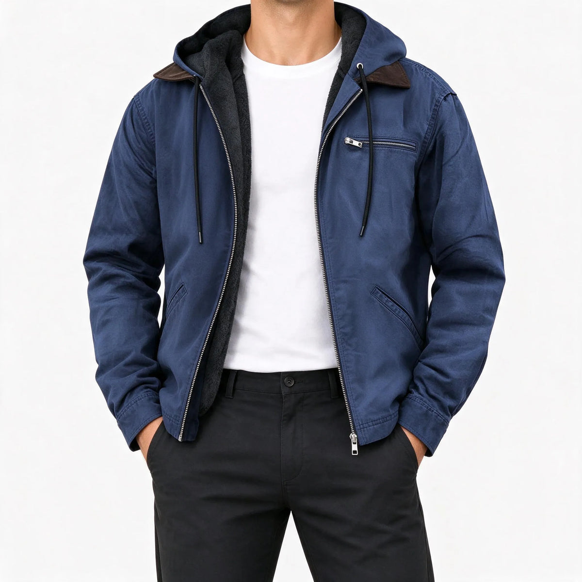 Timothy  - Men's Casual Hooded Zip Jacket