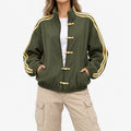 Toni  - Oversized Women's Striped Track Jacket