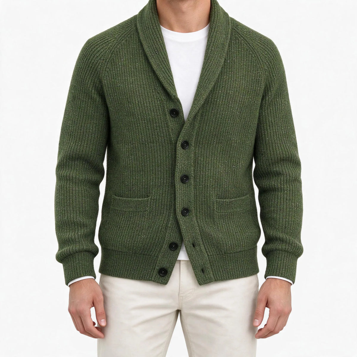 Trevor  - Button Front Knit Cardigan Sweater