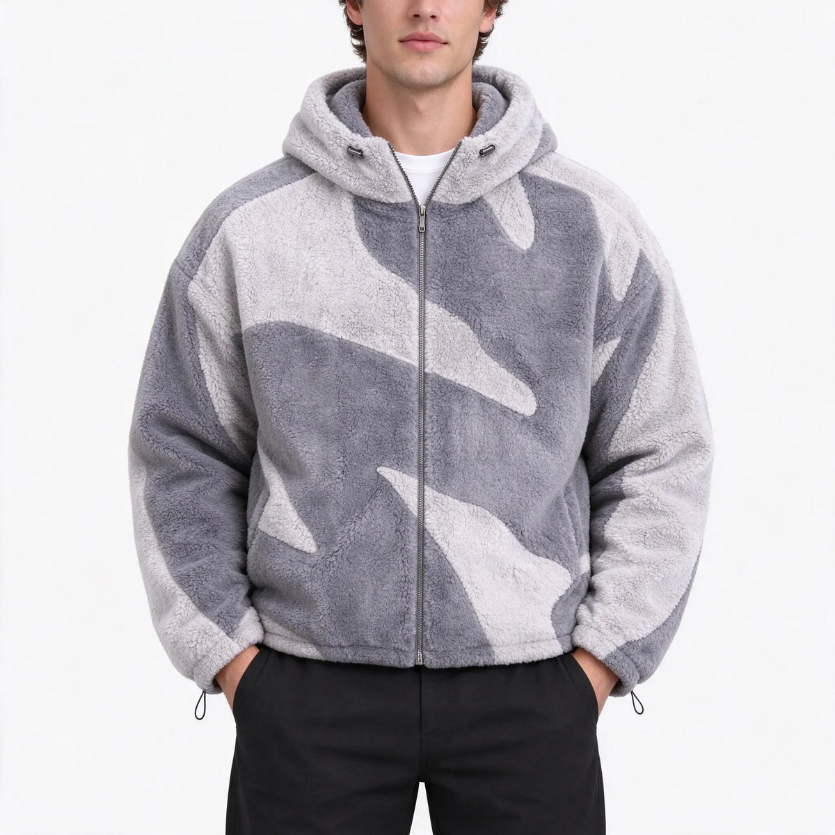 Tyrone  - Hooded Zip Up Casual Jacket