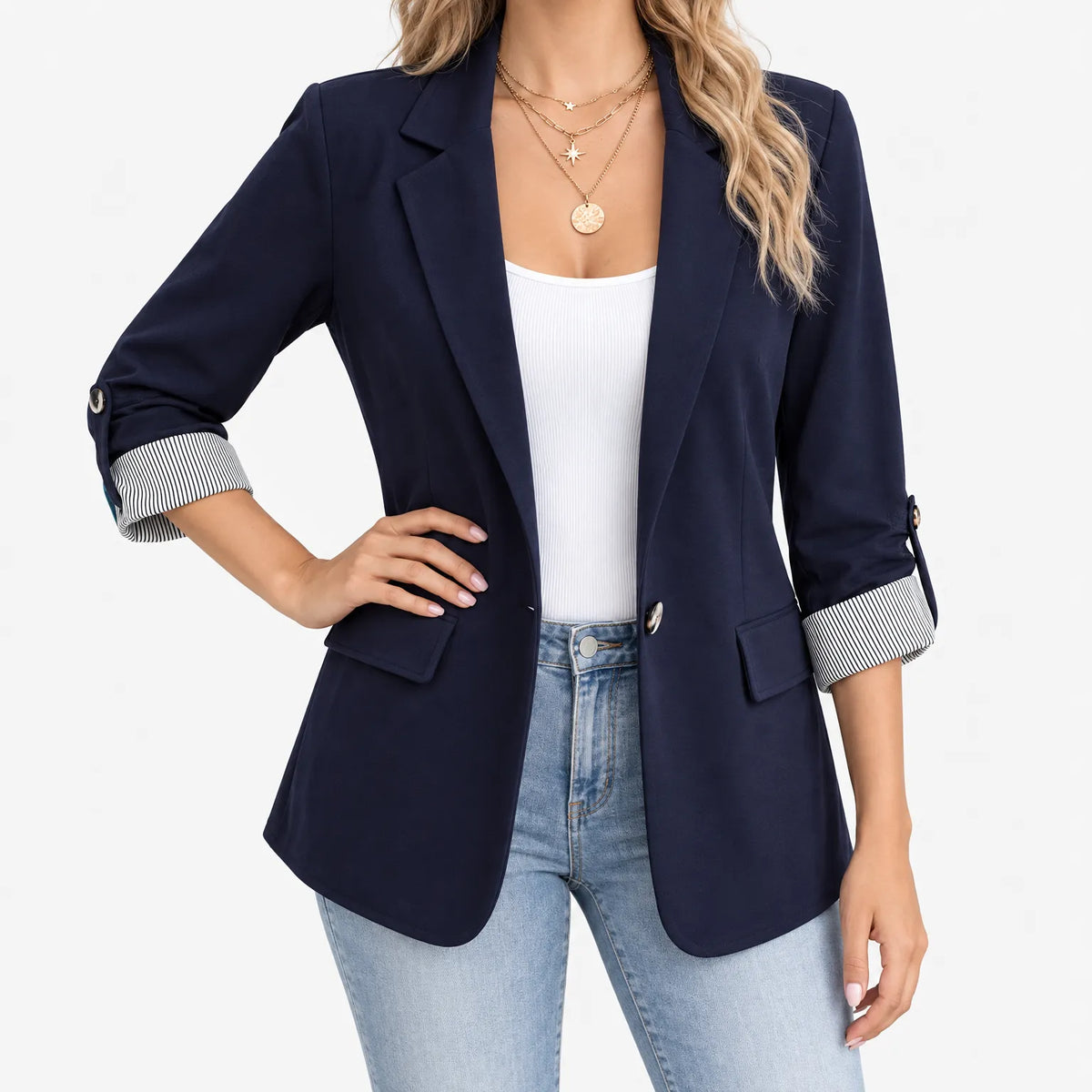 Vellara - Open Front Blazer Kathryn