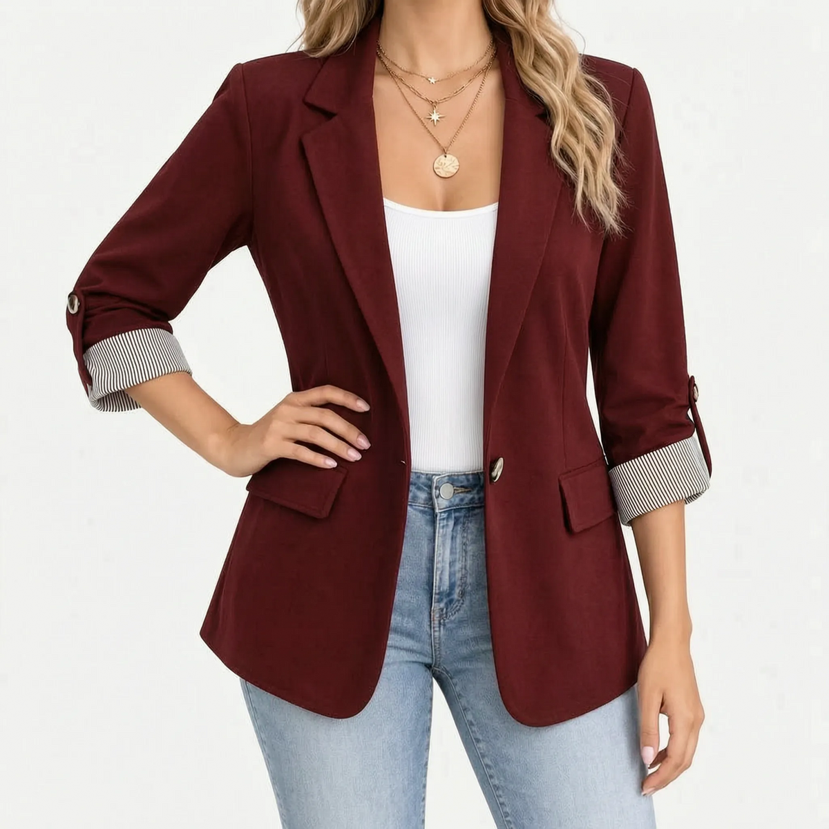 Vellara - Open Front Blazer Kathryn