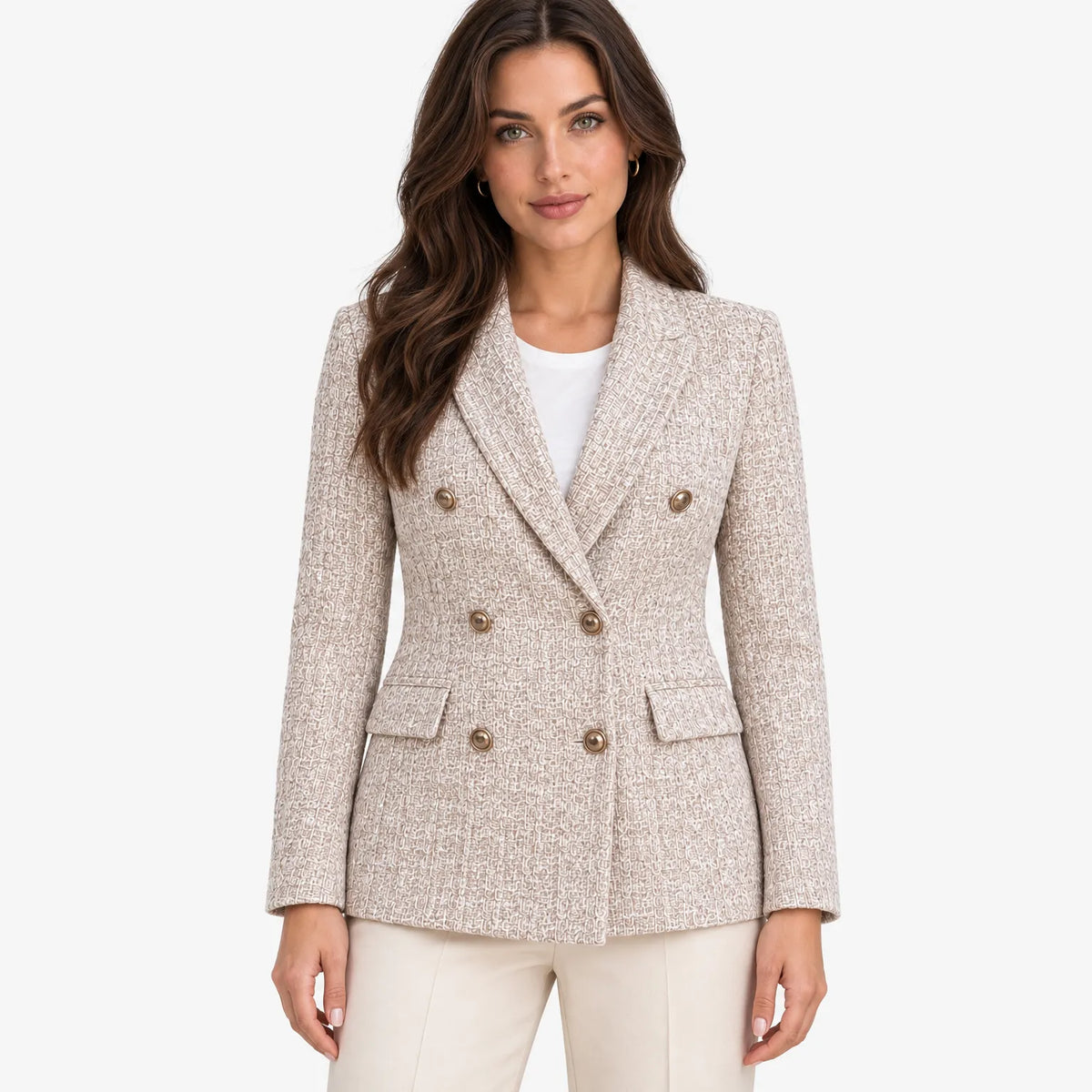 Veronica  - Tailored Double Breasted Woven Blazer