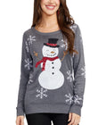 Women's Acrylic Knit Winter Sweater | Cozy Festive Snowman Pullover 0