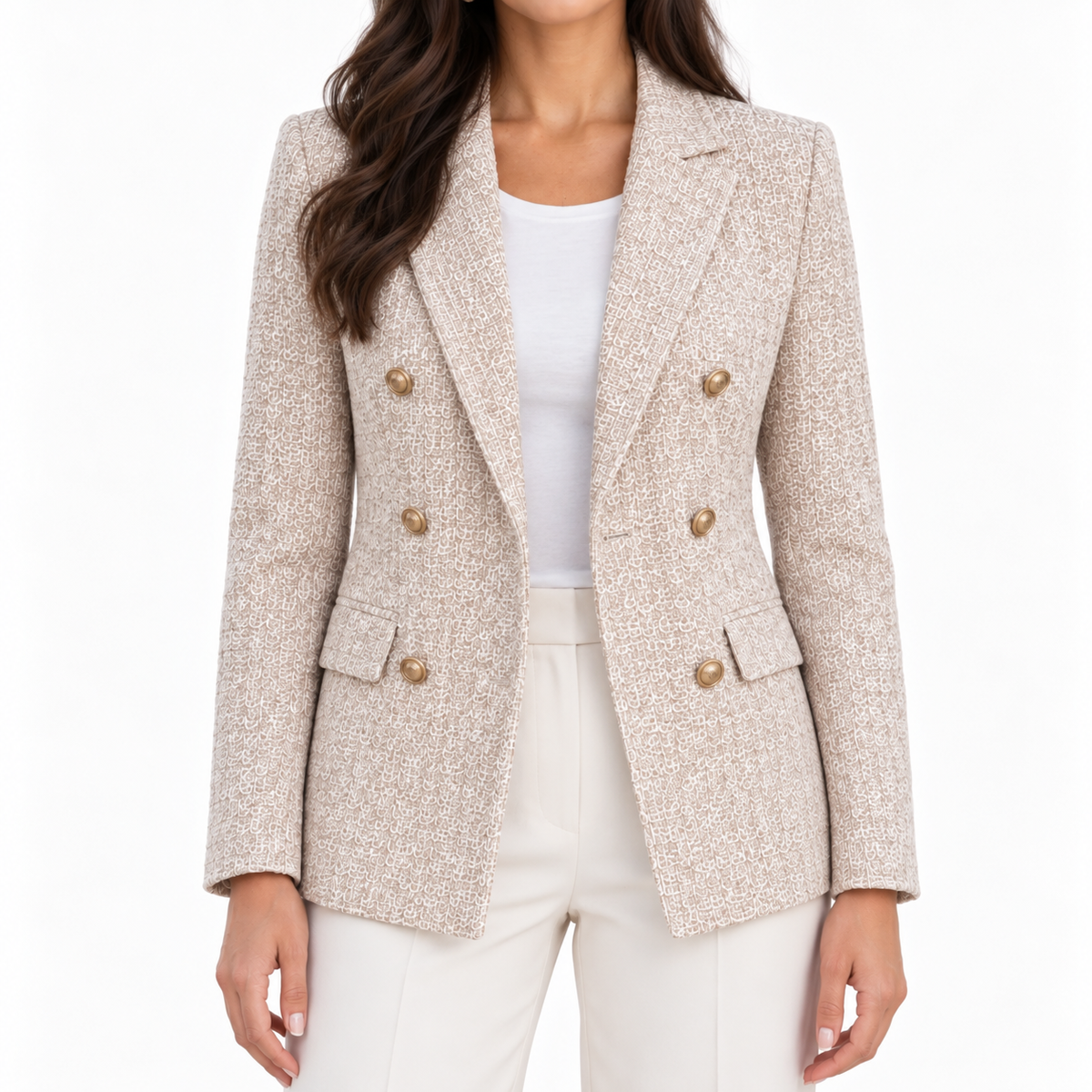 Veronica  - Tailored Double Breasted Woven Blazer