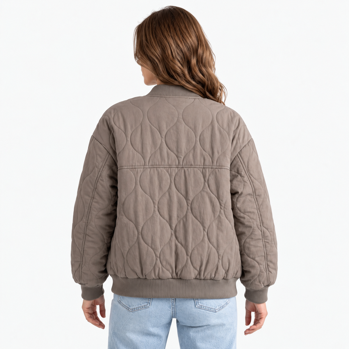 Christina  - Quilted Relaxed Fit Bomber Jacket