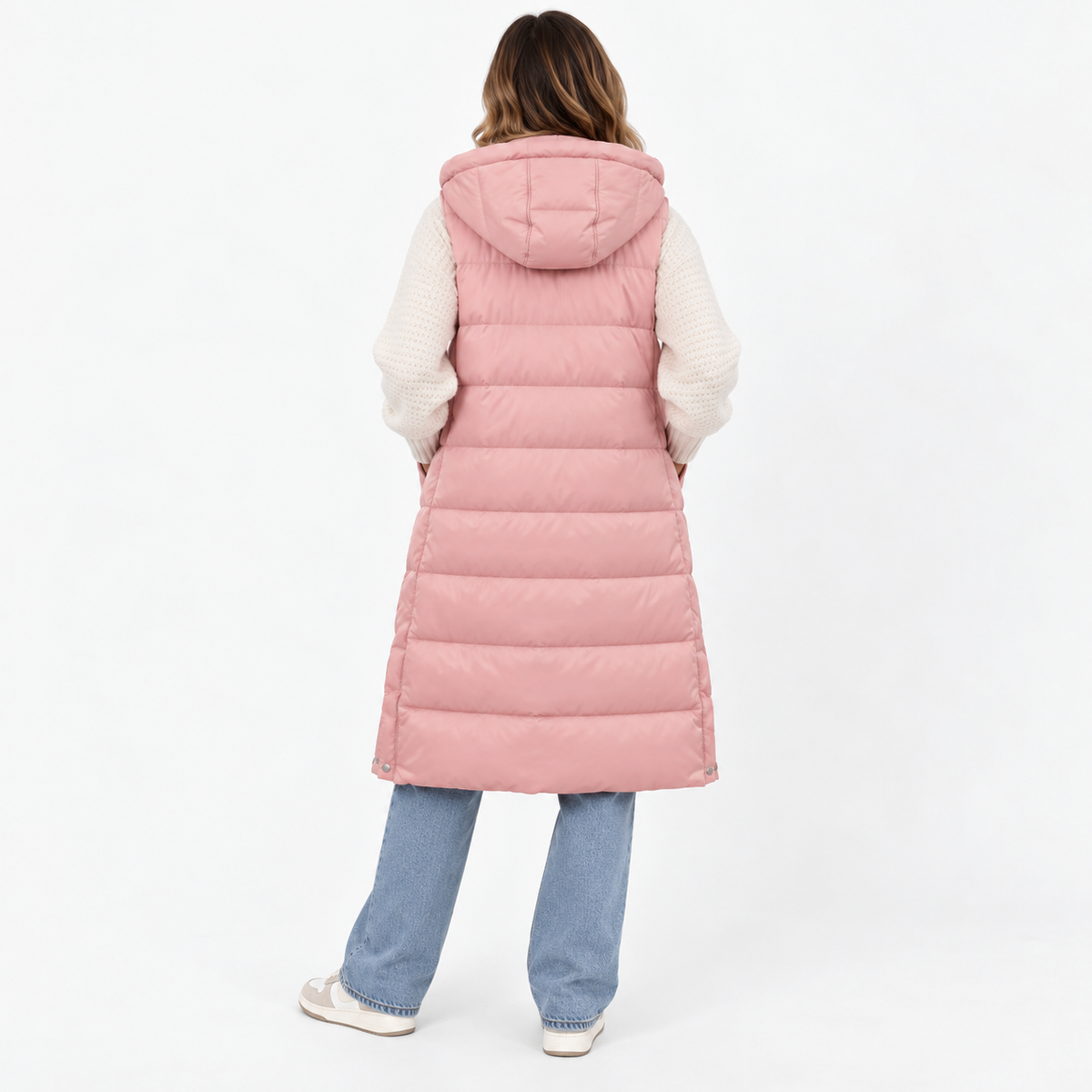 Elowyn - Longline Sleeveless Puffer Vest