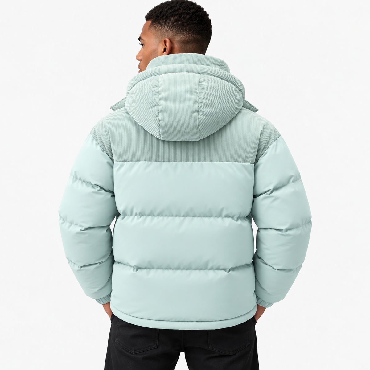 Johnathan  - Men's Color Block Puffer Jacket