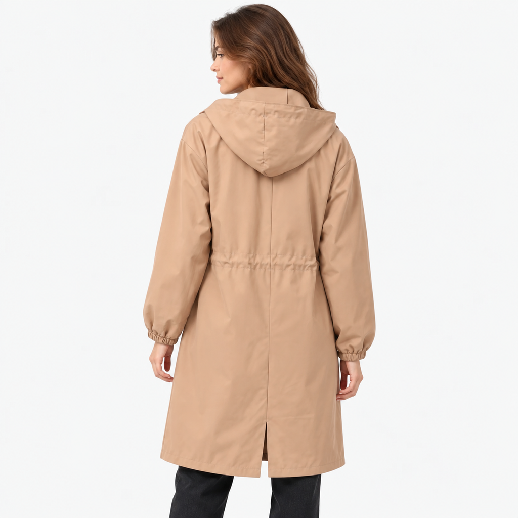 Louise  - Oversized Women's Hooded Rain Coat
