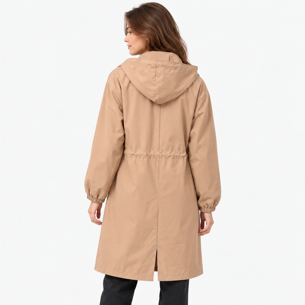 Louise  - Oversized Women's Hooded Rain Coat