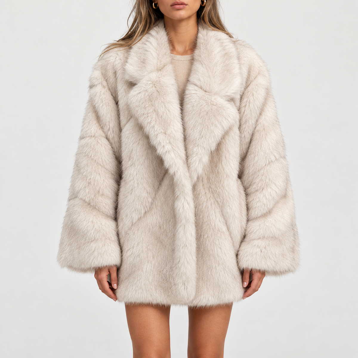 Marie  - Oversized Batwing Sleeve Winter Coat