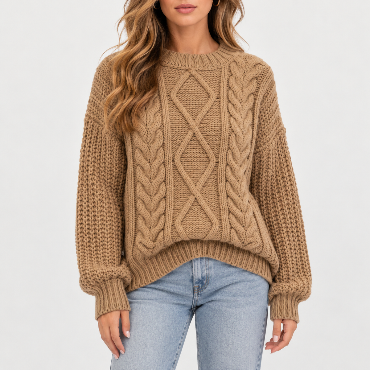 Piper – Relaxed Cable Knit Jumper